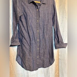 Chambray J. Crew beach coverup